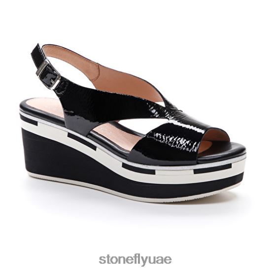 نحيف براءة اختراع ديفا 10 أسود Stonefly XJX8JT214 صنادل