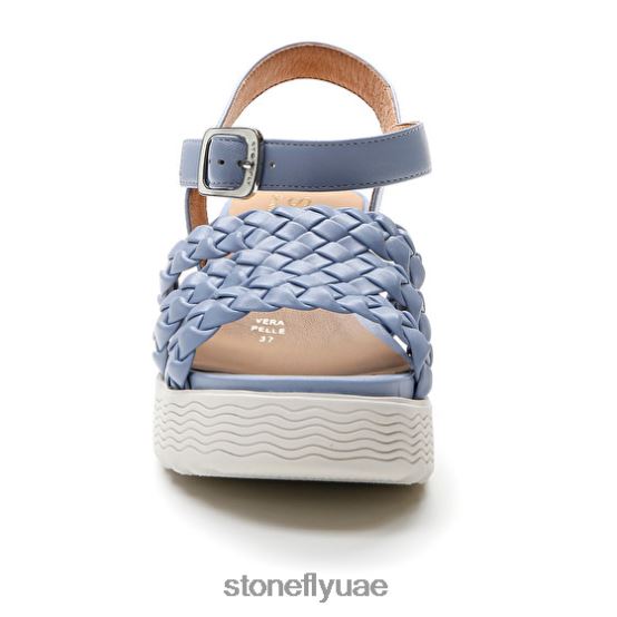 نحيف باركي 16 منقوش s./nappa lth أزرق Stonefly XJX8JT212 صنادل