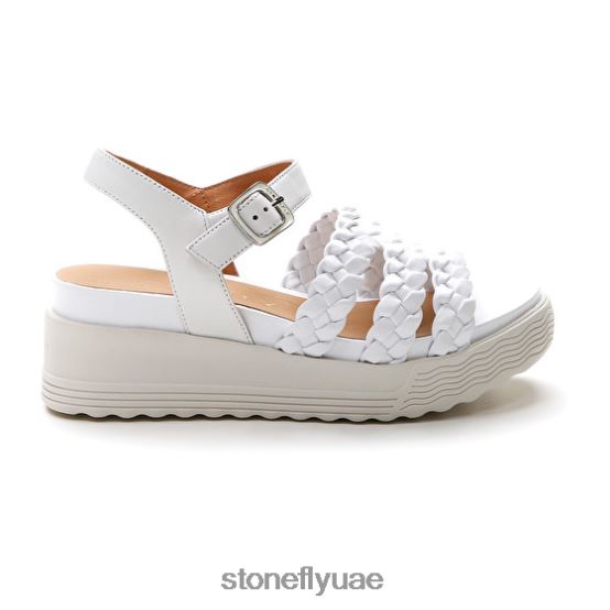 نحيف باركي 16 منقوش s./nappa lth أبيض Stonefly XJX8JT213 صنادل