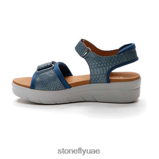 نحيف أكوا الثالث 17 ليكرا / ثانية منقوش أزرق Stonefly XJX8JT138 صنادل