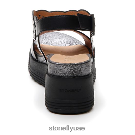 نحيف باركي 21 nappa lth أسود Stonefly XJX8JT230 صنادل