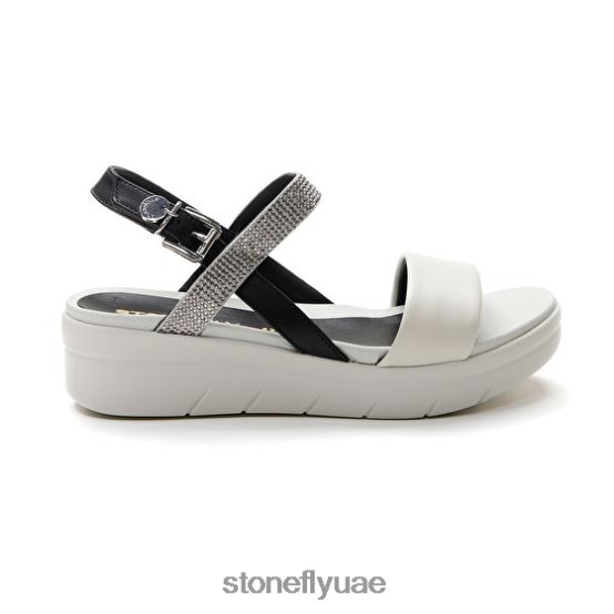 نحيف أكوا الثالث 22 نابا lth / نسيج أسود / فضي / أبيض Stonefly XJX8JT151 صنادل