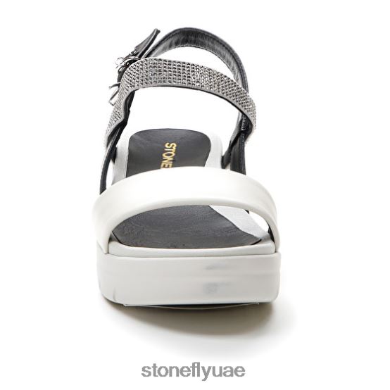 نحيف أكوا الثالث 22 نابا lth / نسيج أسود / فضي / أبيض Stonefly XJX8JT151 صنادل