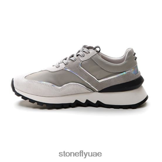 نحيف ببساطة سيدة 4 قطيفة / نسيج الرمادي الجليدي Stonefly XJX8JT39 أحذية