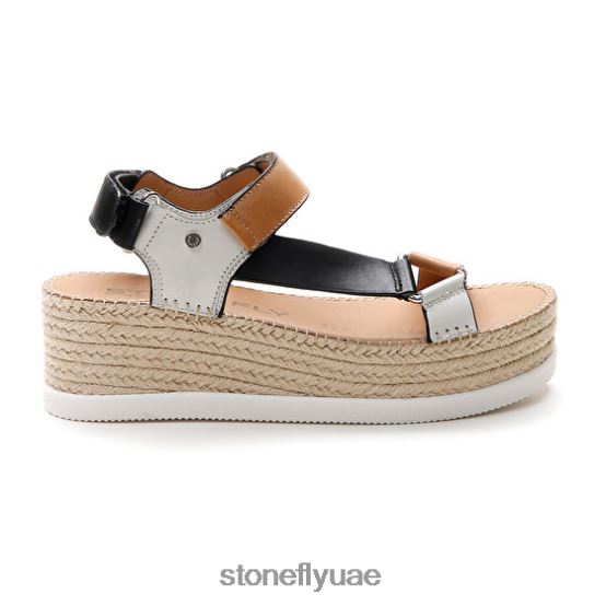 نحيف اليكسيا 6 عجل بني / أبيض / أسود Stonefly XJX8JT199 صنادل