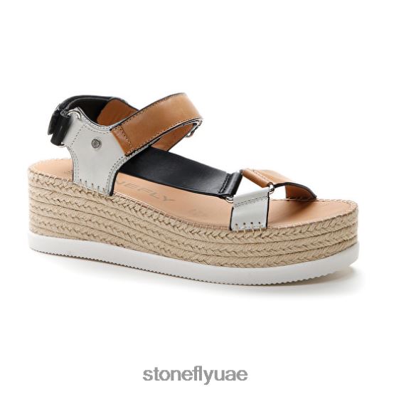 نحيف اليكسيا 6 عجل بني / أبيض / أسود Stonefly XJX8JT199 صنادل