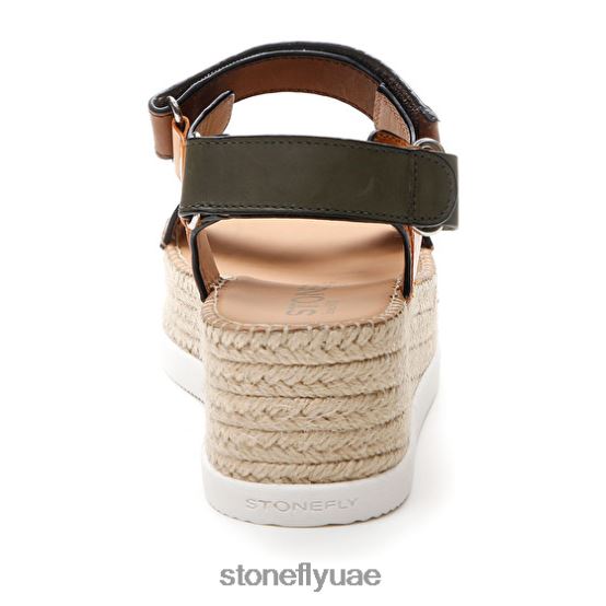 نحيف اليكسيا 6 عجل بني / أخضر / برتقالي Stonefly XJX8JT200 صنادل