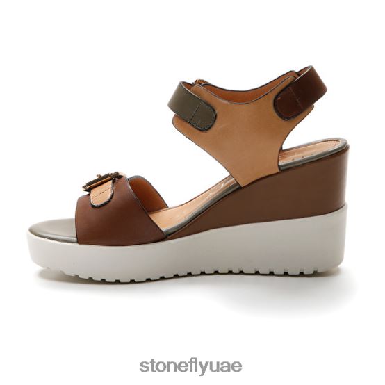 نحيف ely 17 عجل lth بني داكن / بني فاتح / أخضر Stonefly XJX8JT175 صنادل