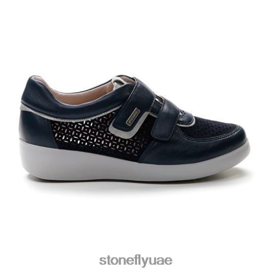 نحيف paseo iv 26 nappa lth / velour أزرق غامق Stonefly XJX8JT109 أحذية