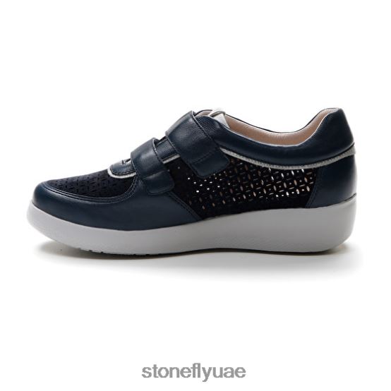 نحيف paseo iv 26 nappa lth / velour أزرق غامق Stonefly XJX8JT109 أحذية
